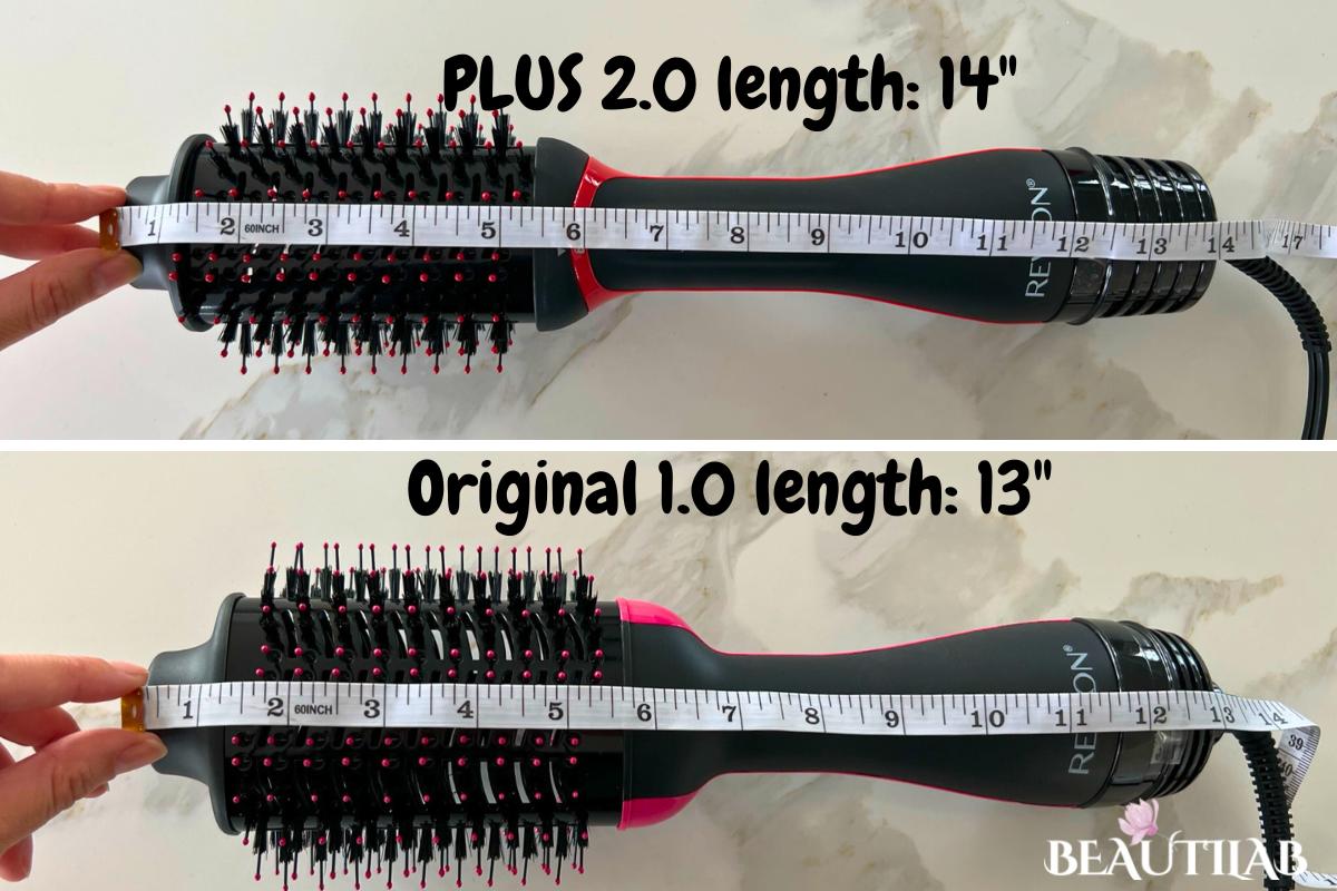 Revlon One-Step Volumizer PLUS 2.0 vs 1.0 Original product length