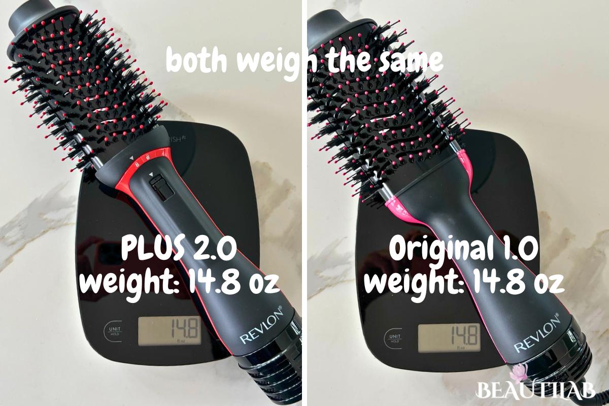 Revlon One-Step Volumizer PLUS 2.0 vs 1.0 Original weight