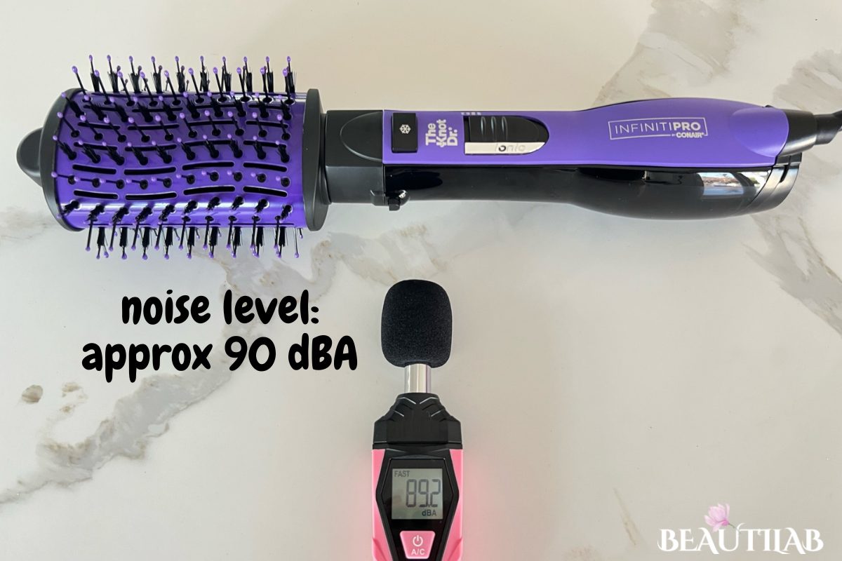Conair The Knot Dr. All-In-One Oval Dryer Brush noise level