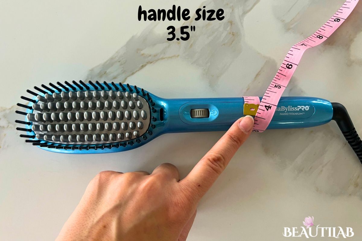 Babylisspro Nano Titanium Paddle Brush handle size