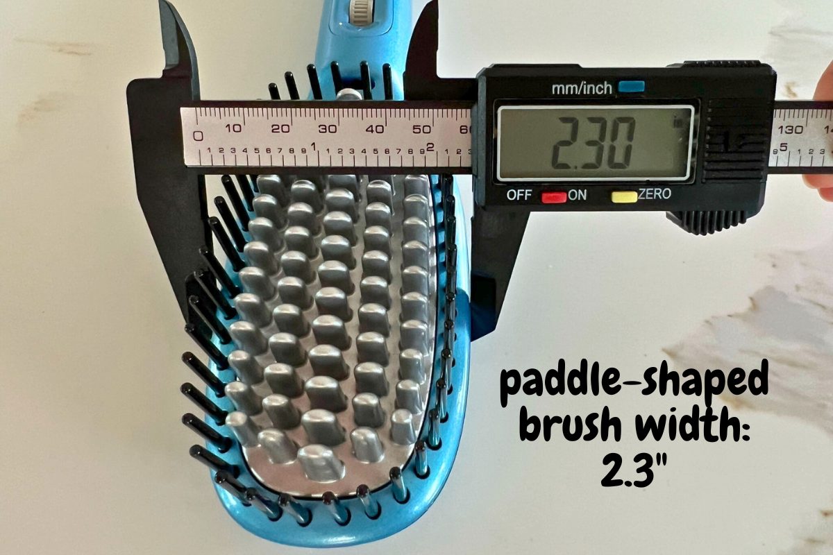 Babylisspro Nano Titanium Paddle Brush width