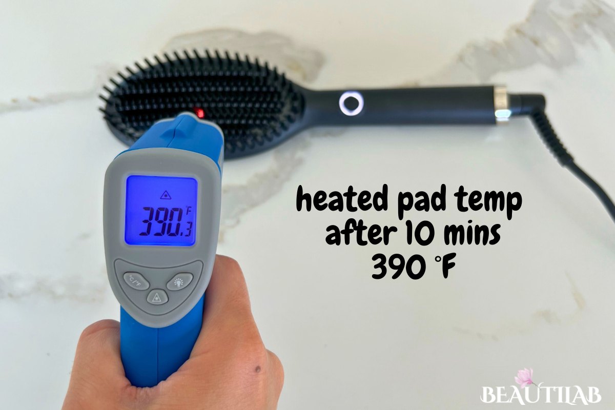 Ghd Glide Smoothing Hot Brush heated pad temperature