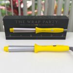 Drybar Wrap Party Curling Wand photographed at BeautiLAB Studio, showing its reverse-tapered ceramic barrel and LED display.