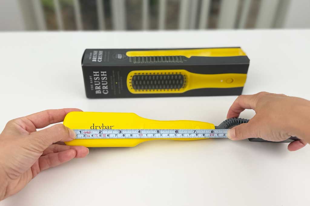 Drybar-The-Baby-Brush-Crush-Mini-Straightening-Brush-length Drybar-The-Baby-Brush-Crush-Mini-Straightening-Brush-length