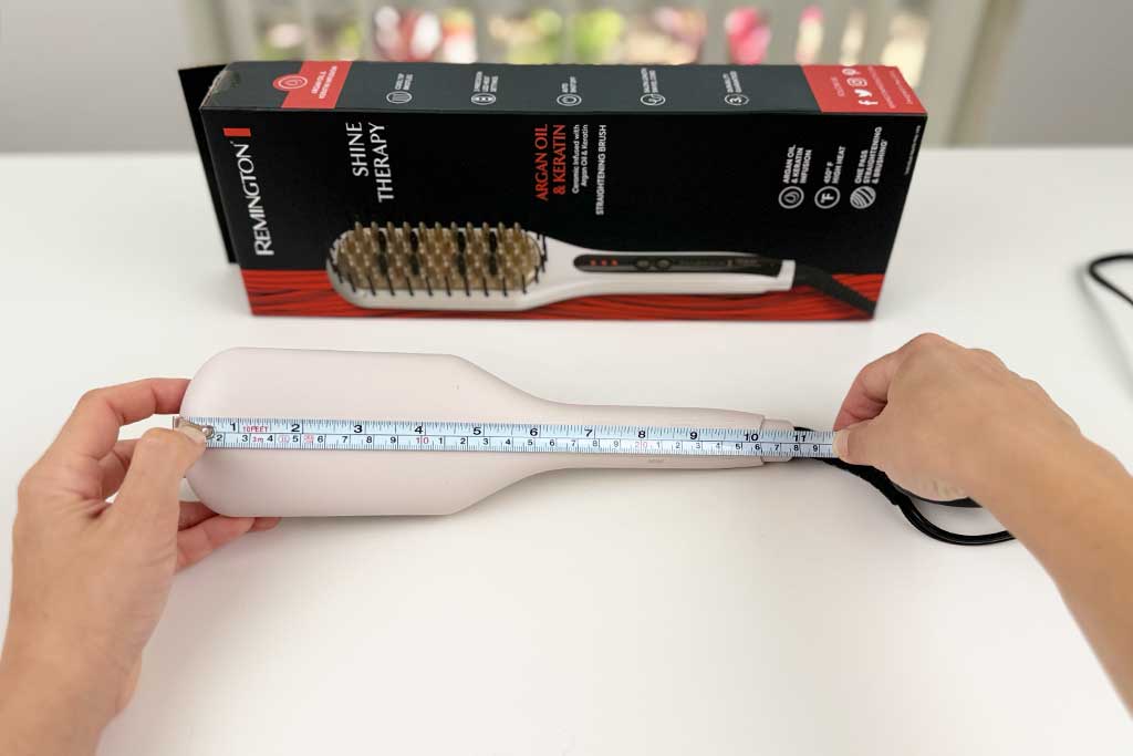 Remington-Shine-Therapy-Straightening-Brush-length Remington-Shine-Therapy-Straightening-Brush-length