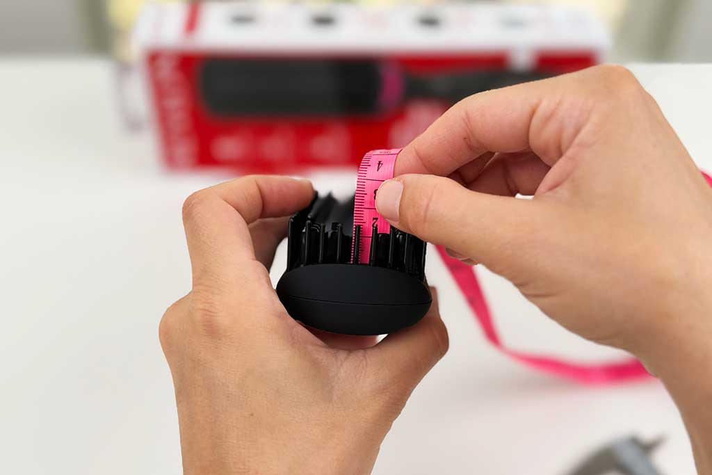 Revlon Salon-One-Step™-Straight-and-Shine-XL-Heated-Hair-Brush-bristle-length Revlon Salon-One-Step™-Straight-and-Shine-XL-Heated-Hair-Brush-bristle-length