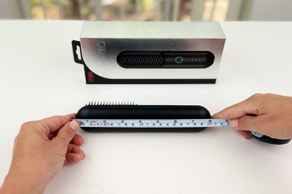 TYMO-PortaPro-Cordless-Hair-Straightener-Brush-length TYMO-PortaPro-Cordless-Hair-Straightener-Brush-length