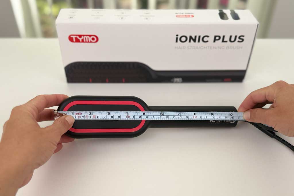TYMO-iONIC-Hair-Straightener-Brush-length TYMO-iONIC-Hair-Straightener-Brush-length