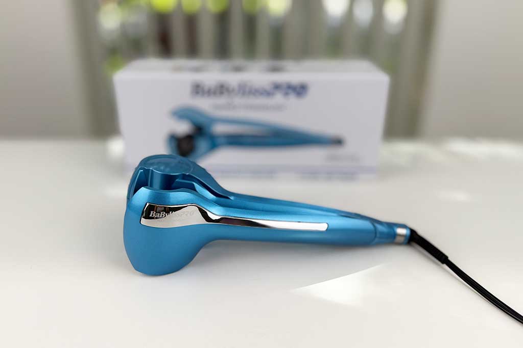 BaBylissPRO Nano Titanium MiraCurl 3 automatic curling machine photographed at BeautiLAB Studio, tested for curl performance and heat consistency.