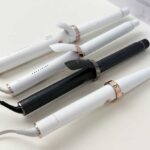 T3 curling irons lineup reviewed at BeautiLAB Studio, showcasing different barrel sizes and designs
